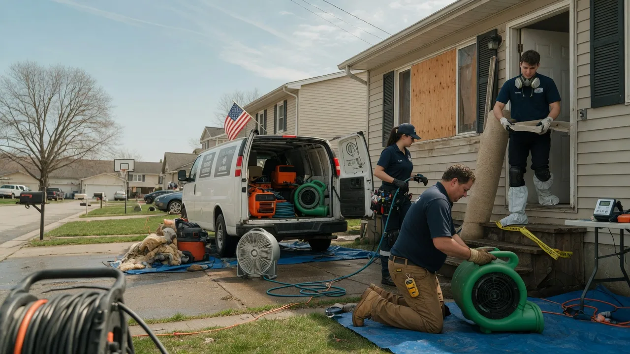 Water Damage Restoration in Schoolcraft, MI near me